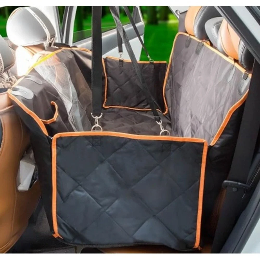 Dog Car Seat Cover Hammock Mesh Window Black Waterproof Washable Universal Fit